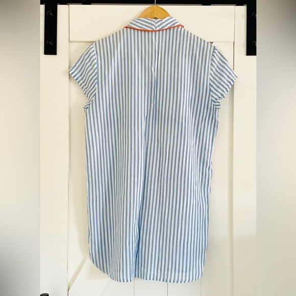 Salua Lingerie Shawl Collar Striped Boyfriend Shirt - Picture 5 of 7